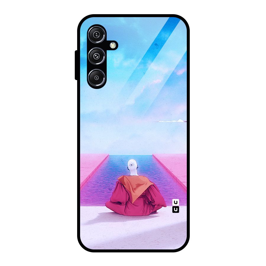 Eye Art Glass Back Case for Galaxy M34 5G