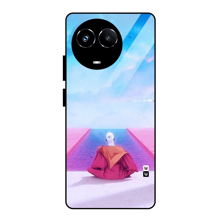 Eye Art Glass Back Case for Realme 11X