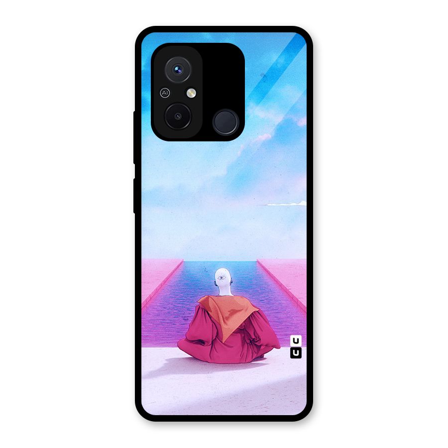 Eye Art Glass Back Case for Redmi 12C
