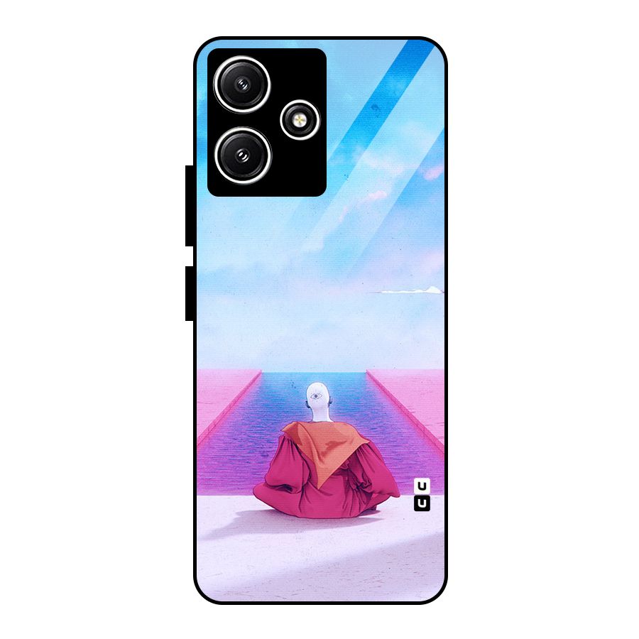 Eye Art Glass Back Case for Redmi 12 5G