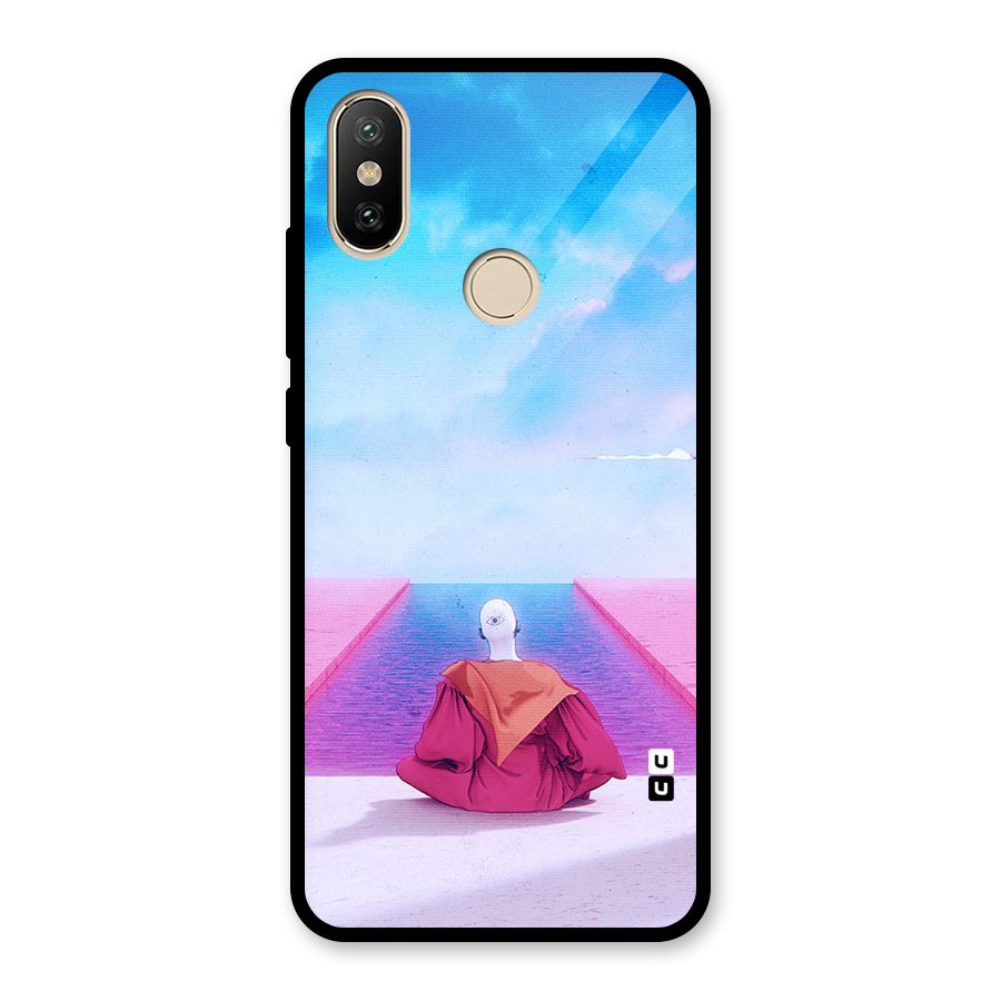 Eye Art Glass Back Case for Redmi A2
