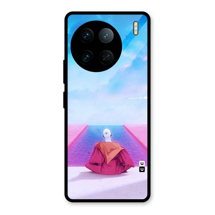 Eye Art Glass Back Case for Vivo X90 Pro