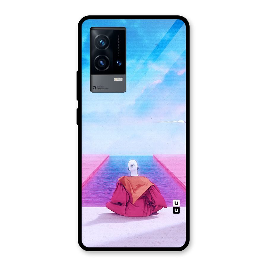 Eye Art Glass Back Case for iQOO 9 5G