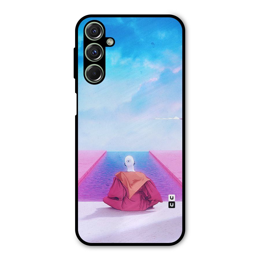 Eye Art Metal Back Case for Galaxy F34