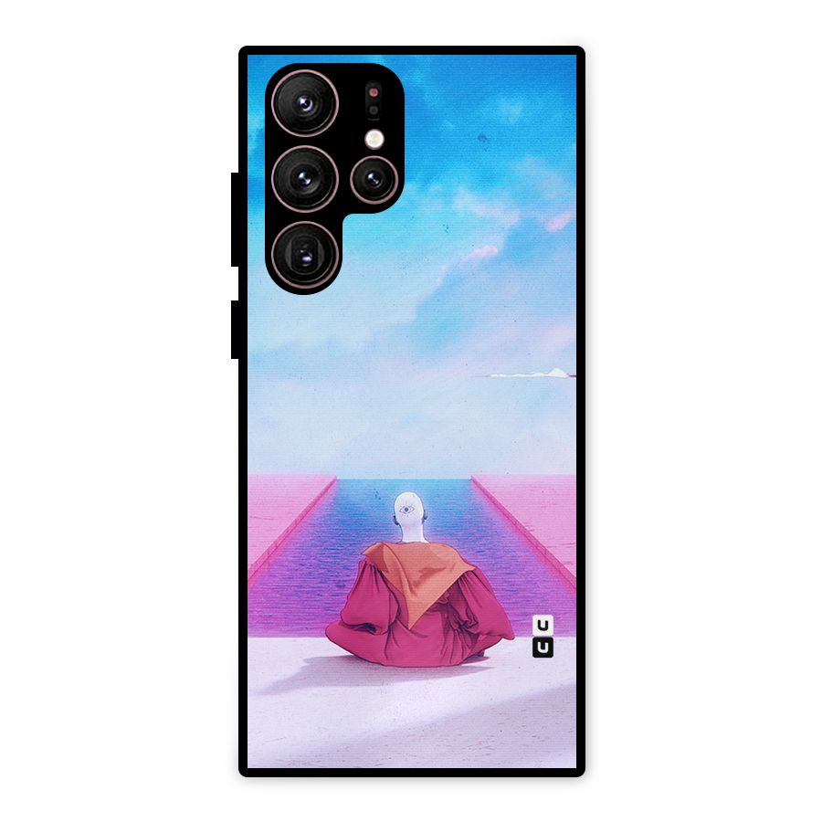 Eye Art Metal Back Case for Galaxy S22 Ultra 5G
