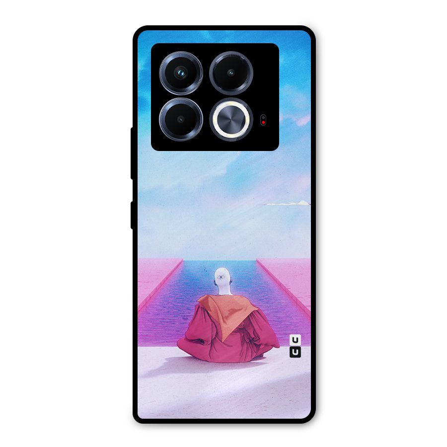 Eye Art Metal Back Case for Infinix Note 40 5G