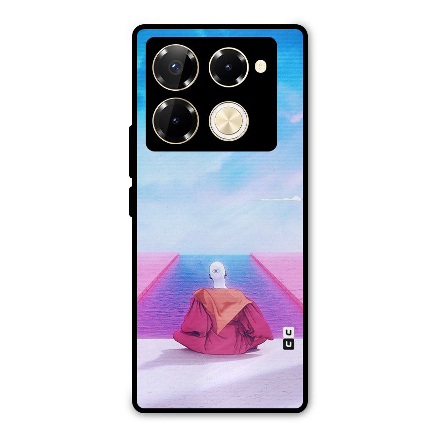 Eye Art Metal Back Case for Infinix Note 40 Pro