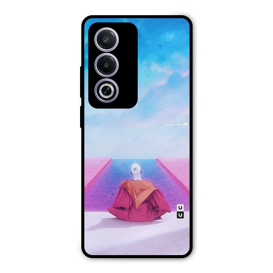Eye Art Metal Back Case for Oppo A3 Pro
