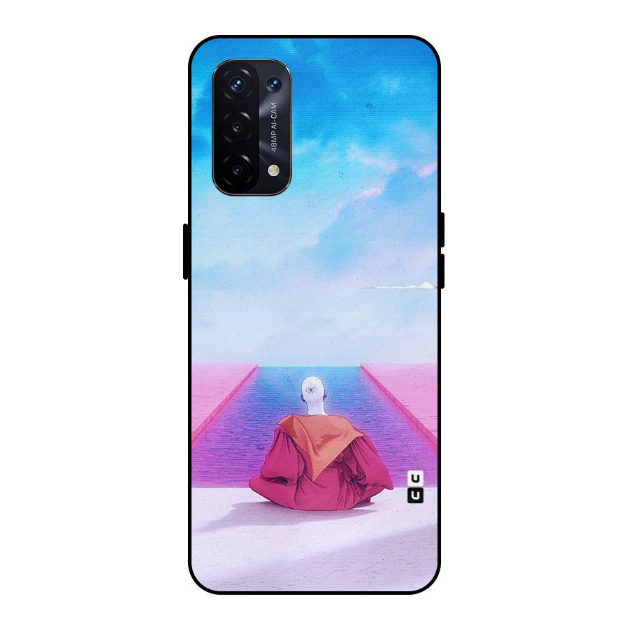 Eye Art Metal Back Case for Oppo A74 5G