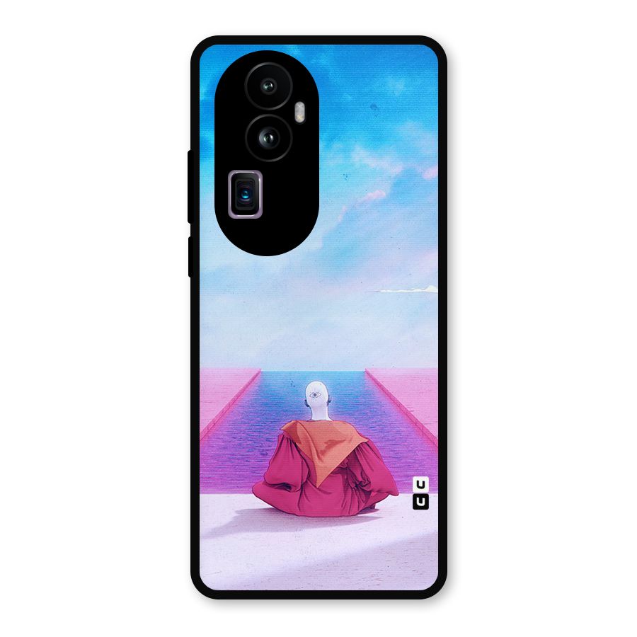 Eye Art Metal Back Case for Oppo Reno10 Pro Plus