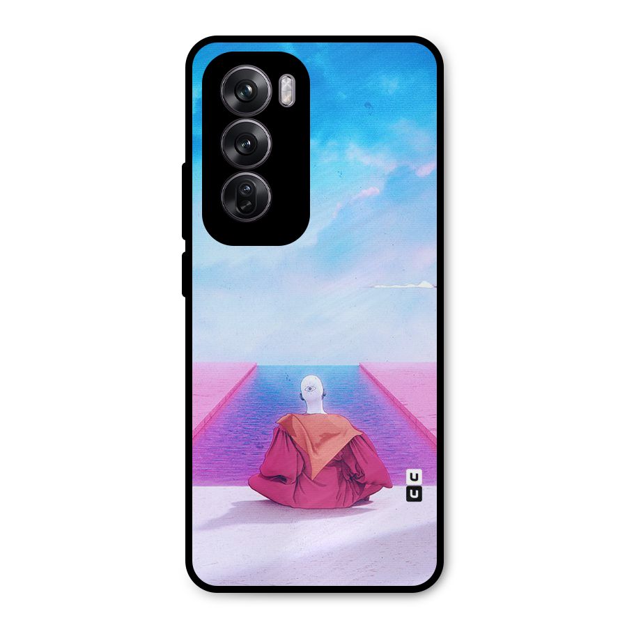 Eye Art Metal Back Case for Oppo Reno12 Pro