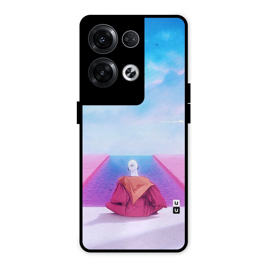 Eye Art Metal Back Case for Oppo Reno8 Pro 5G