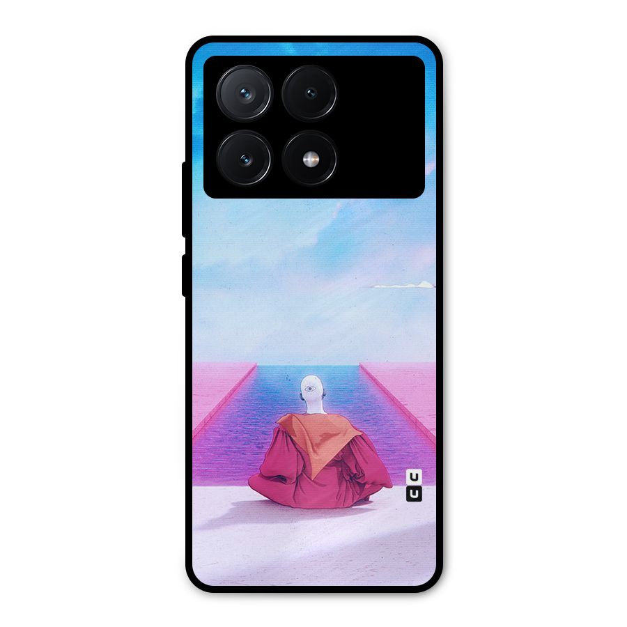 Eye Art Metal Back Case for Poco X6 Pro