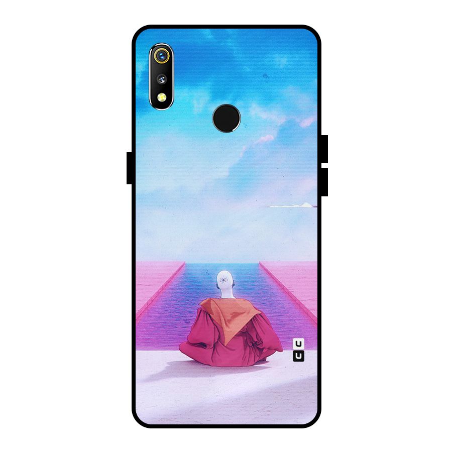 Eye Art Metal Back Case for Realme 3i