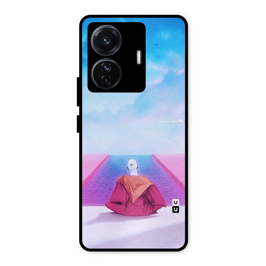 Eye Art Metal Back Case for Vivo T1 Pro