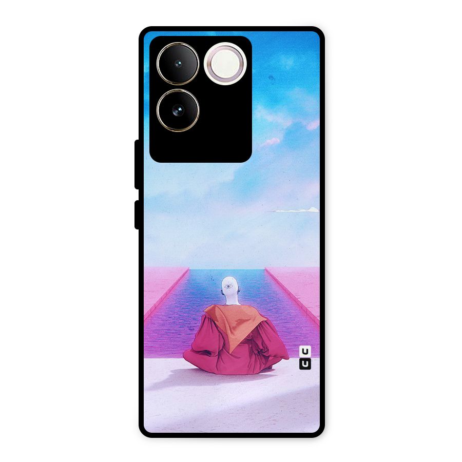 Eye Art Metal Back Case for Vivo T2 Pro