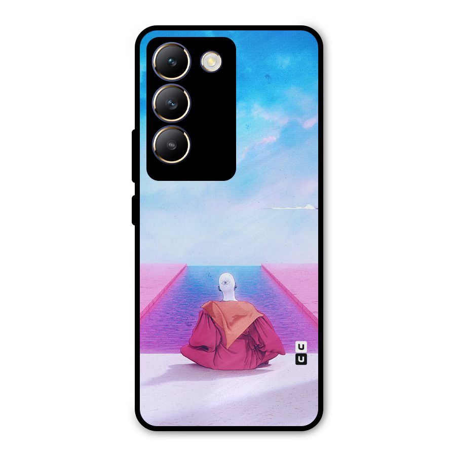Eye Art Metal Back Case for Vivo T3 5G