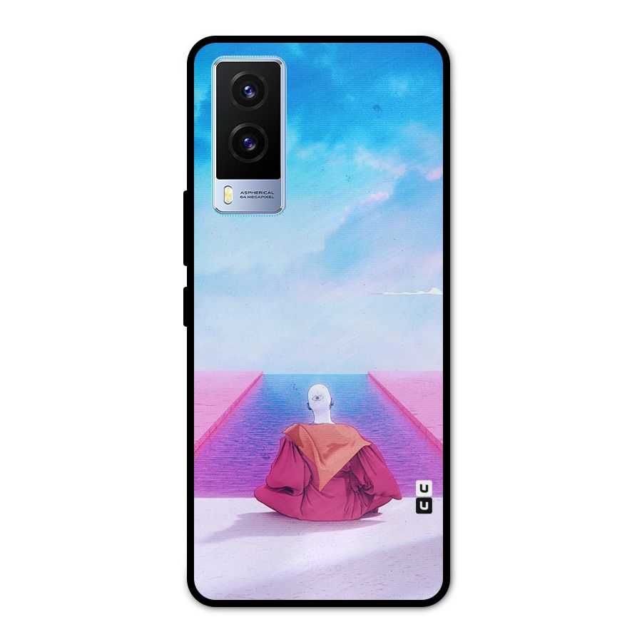 Eye Art Metal Back Case for Vivo V21e 5G
