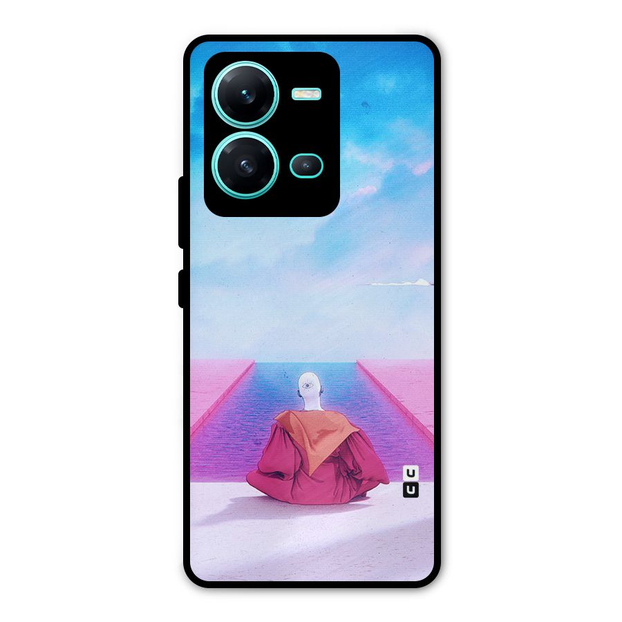 Eye Art Metal Back Case for Vivo V25