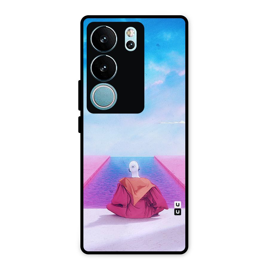 Eye Art Metal Back Case for Vivo V29 Pro