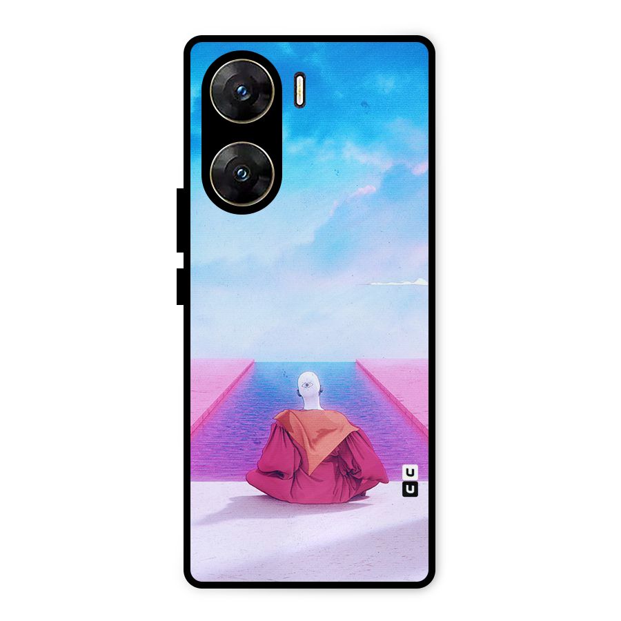 Eye Art Metal Back Case for Vivo V29e