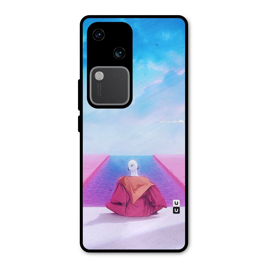 Eye Art Metal Back Case for Vivo V30
