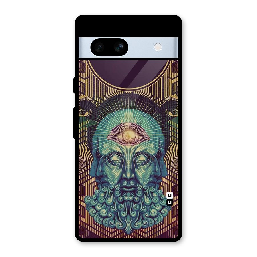 Eye Design Glass Back Case for Google Pixel 7a