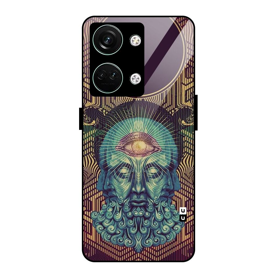Eye Design Glass Back Case for Oneplus Nord 3