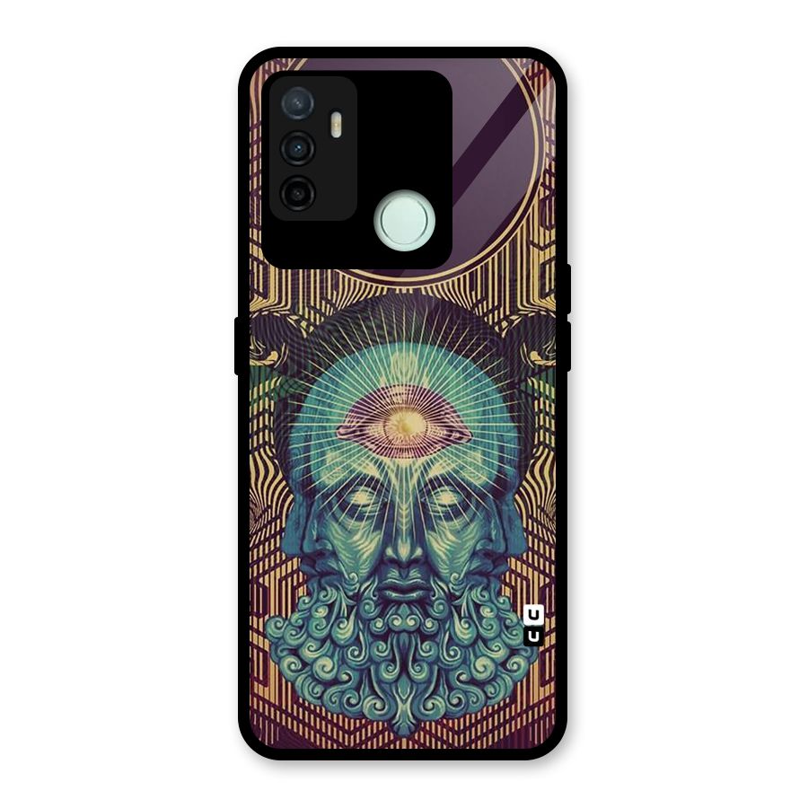 Eye Design Glass Back Case for Oppo A53