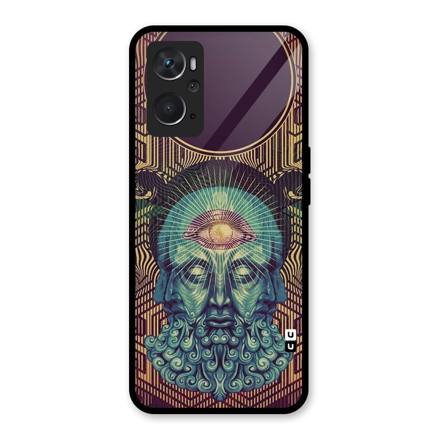 Eye Design Glass Back Case for Oppo K10 4G