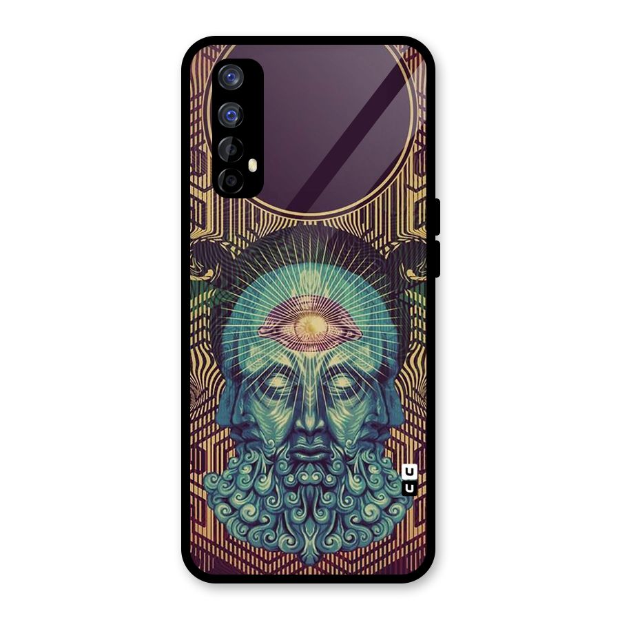 Eye Design Glass Back Case for Realme 7