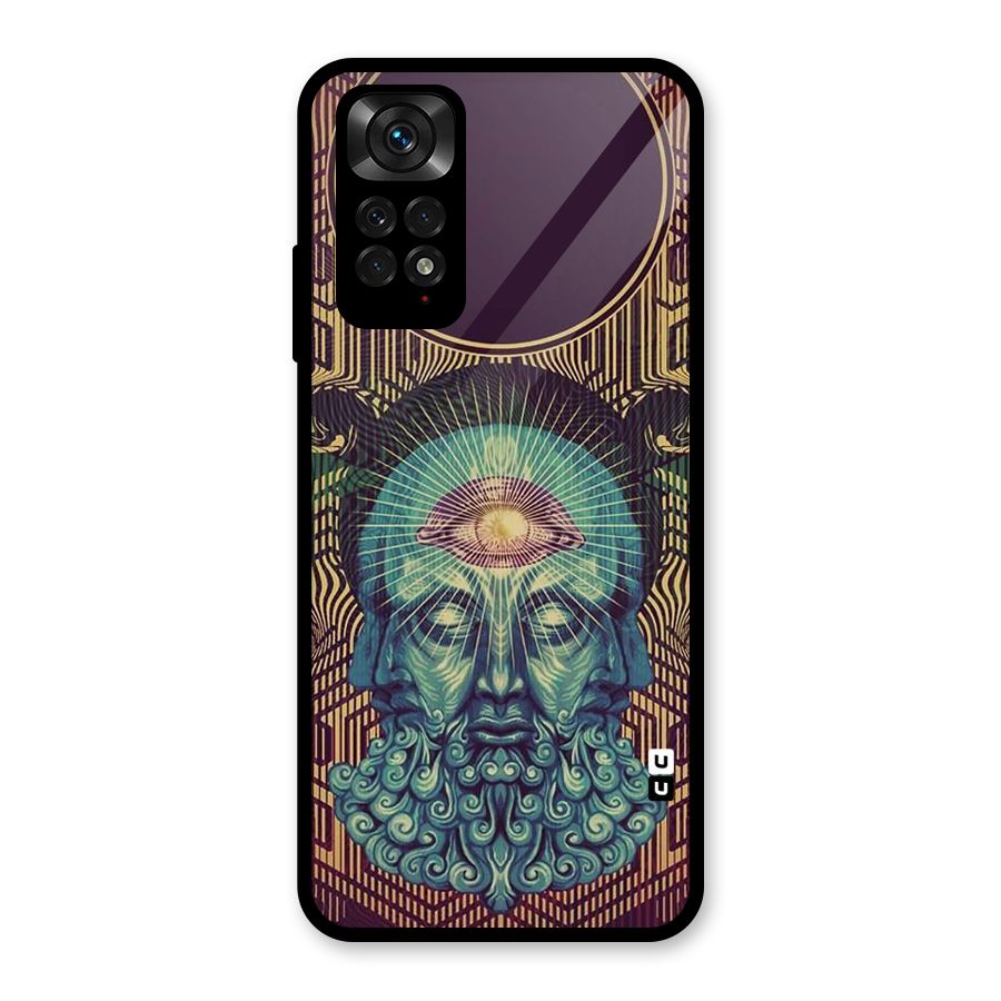 Eye Design Glass Back Case for Redmi Note 11S