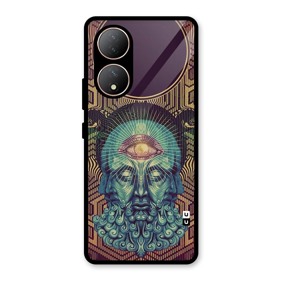 Eye Design Glass Back Case for Vivo Y100A