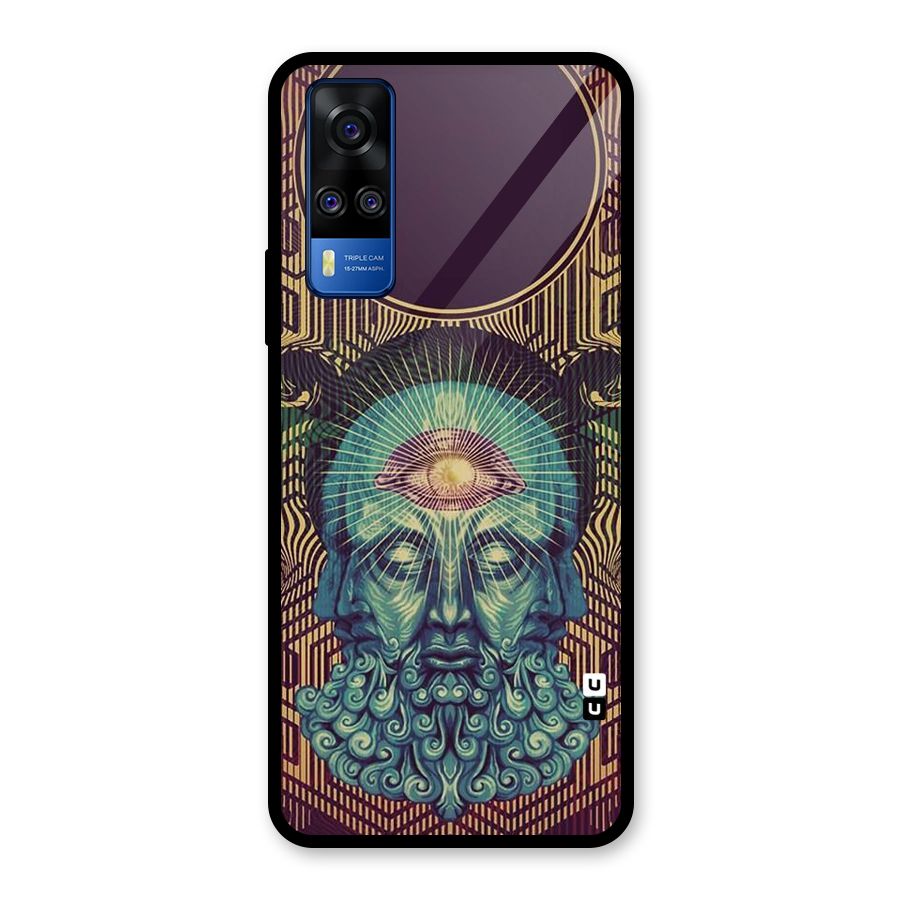 Eye Design Glass Back Case for Vivo Y31