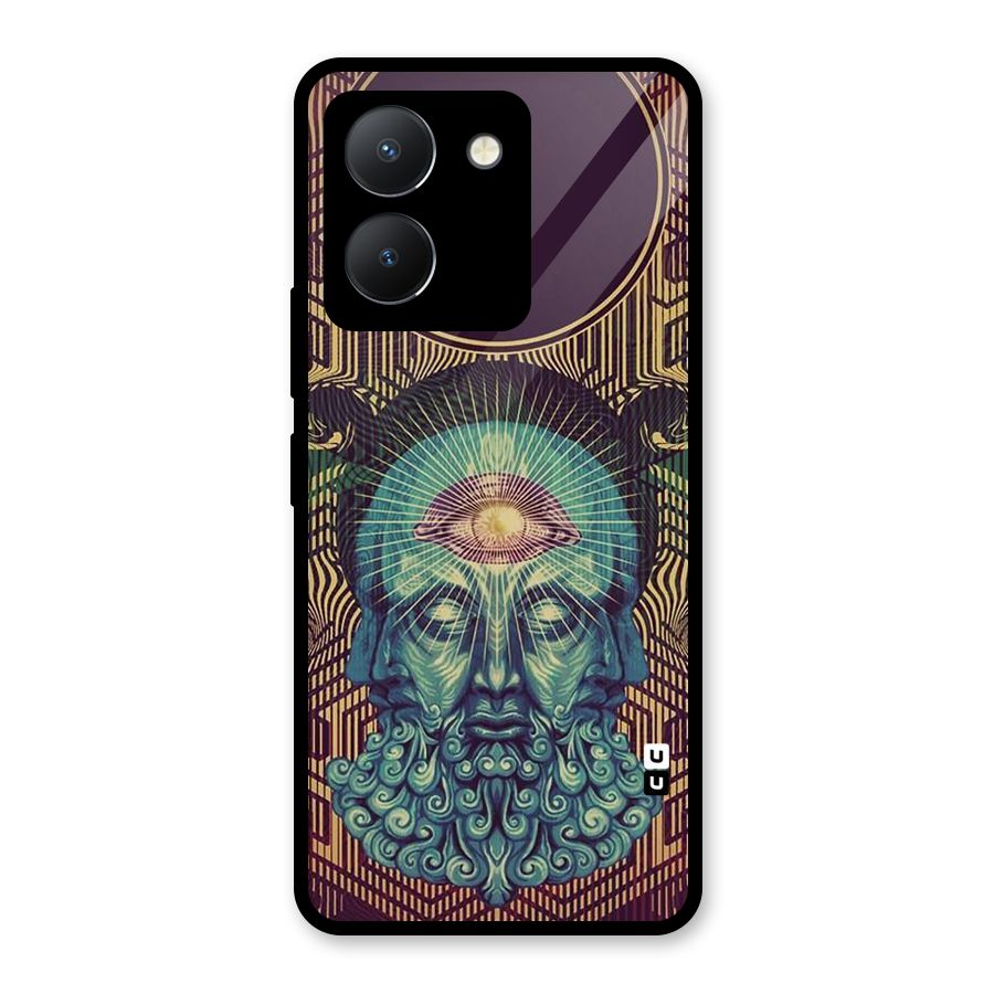 Eye Design Glass Back Case for Vivo Y36