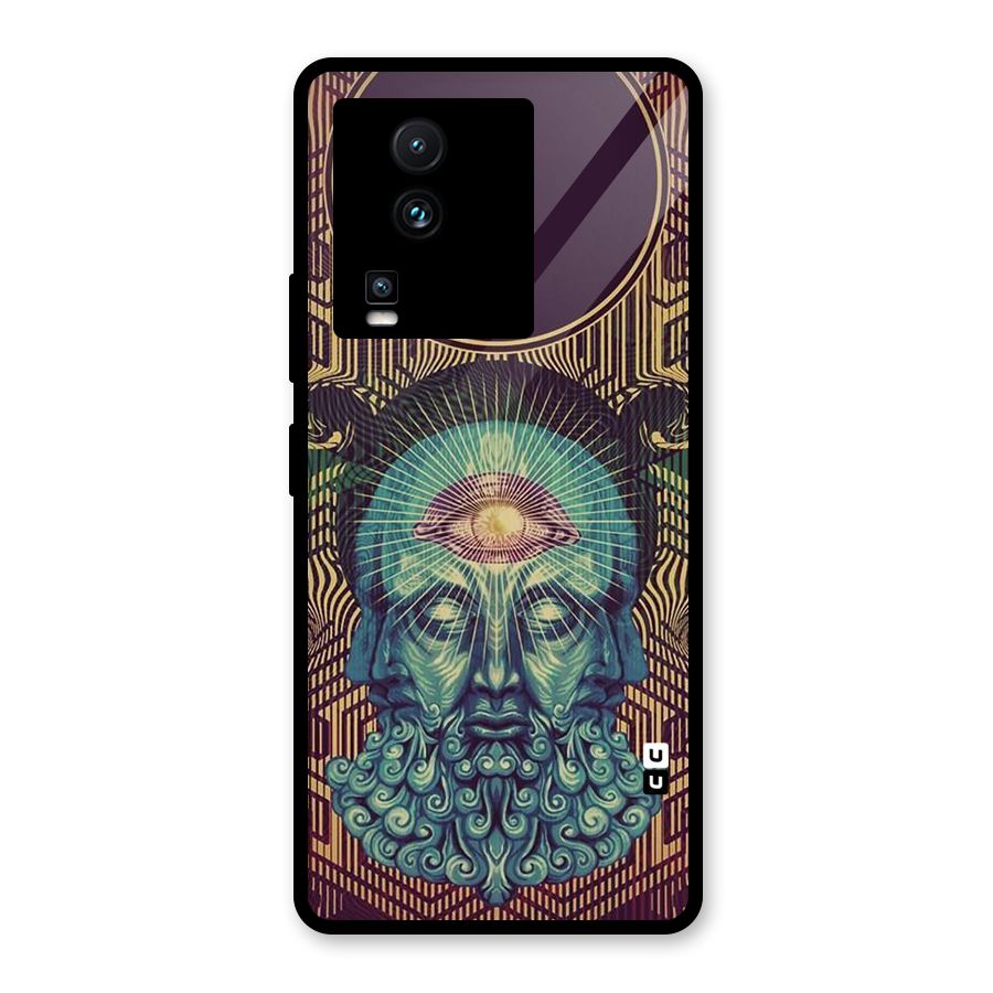 Eye Design Glass Back Case for Vivo iQOO Neo 7