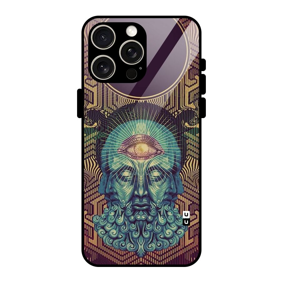 Eye Design Glass Back Case for iPhone 15 Pro Max