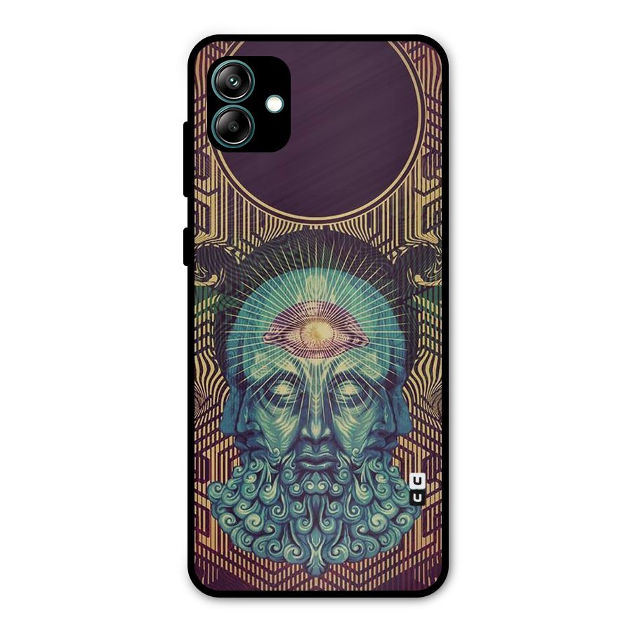 Eye Design Metal Back Case for Galaxy A04