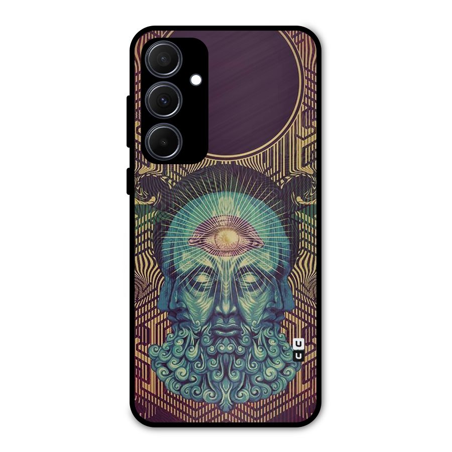 Eye Design Metal Back Case for Galaxy A35
