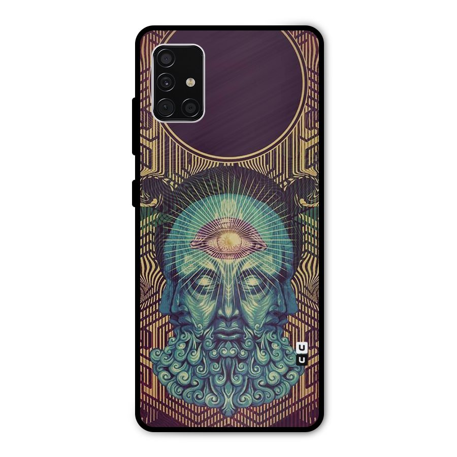 Eye Design Metal Back Case for Galaxy A51