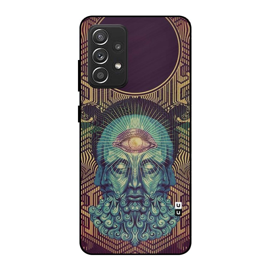 Eye Design Metal Back Case for Galaxy A52s 5G