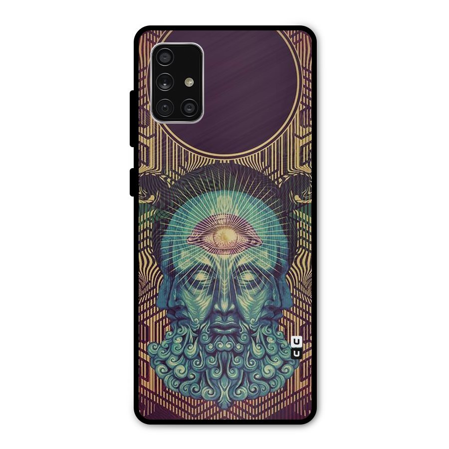 Eye Design Metal Back Case for Galaxy A71
