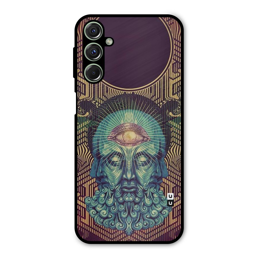 Eye Design Metal Back Case for Galaxy F34