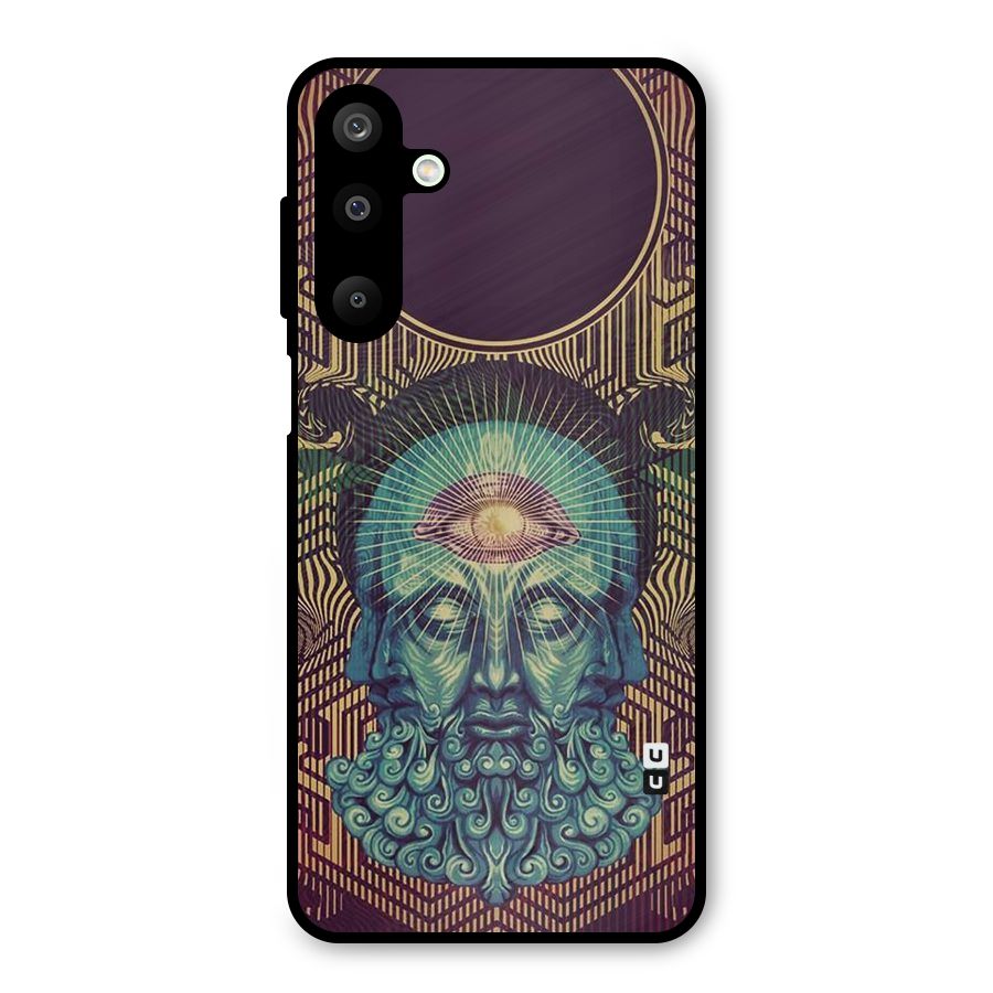 Eye Design Metal Back Case for Galaxy M16