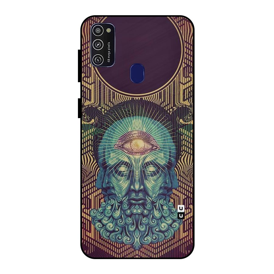 Eye Design Metal Back Case for Galaxy M30s