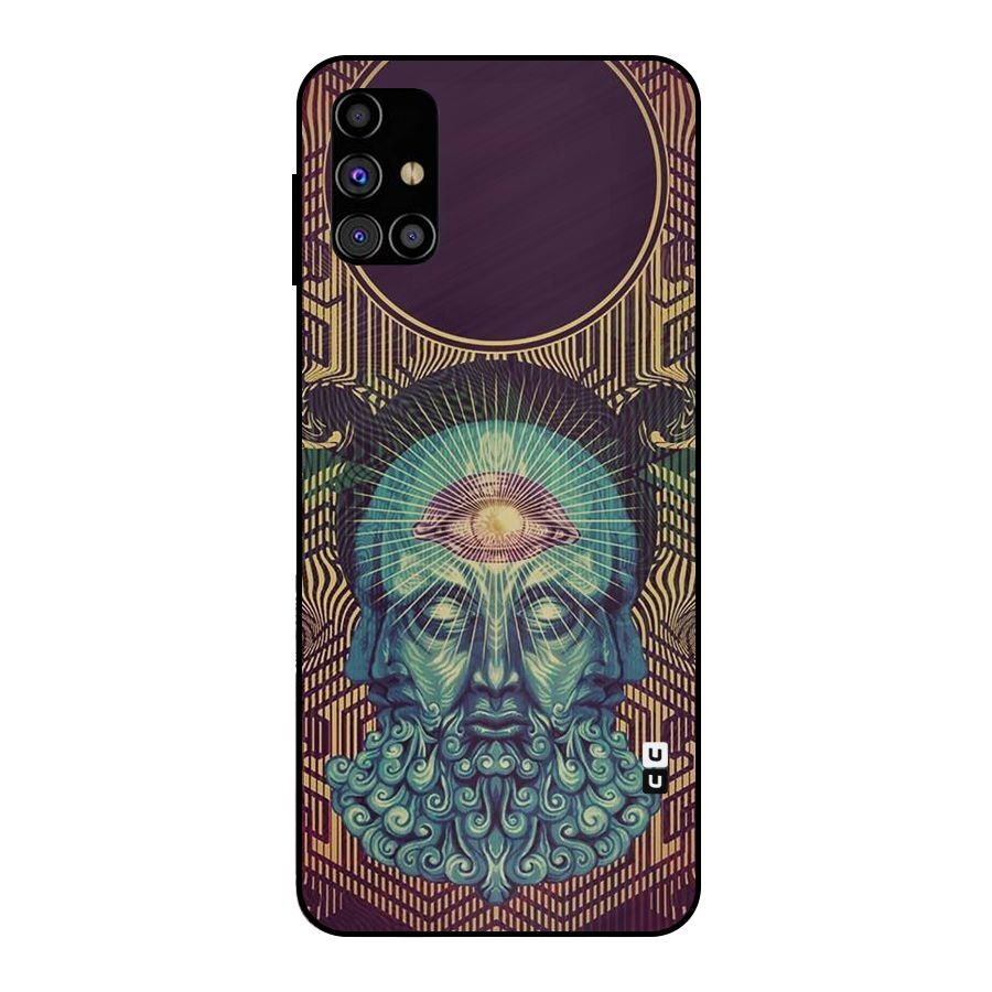 Eye Design Metal Back Case for Galaxy M31s