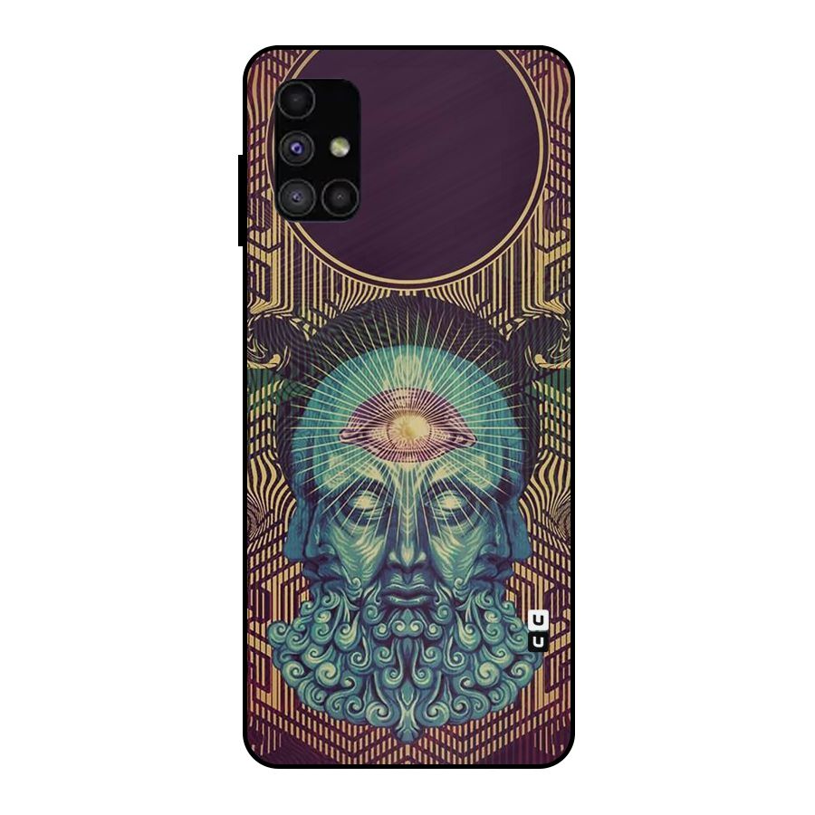 Eye Design Metal Back Case for Galaxy M51