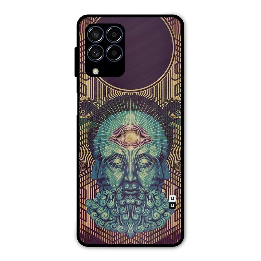 Eye Design Metal Back Case for Galaxy M53 5G