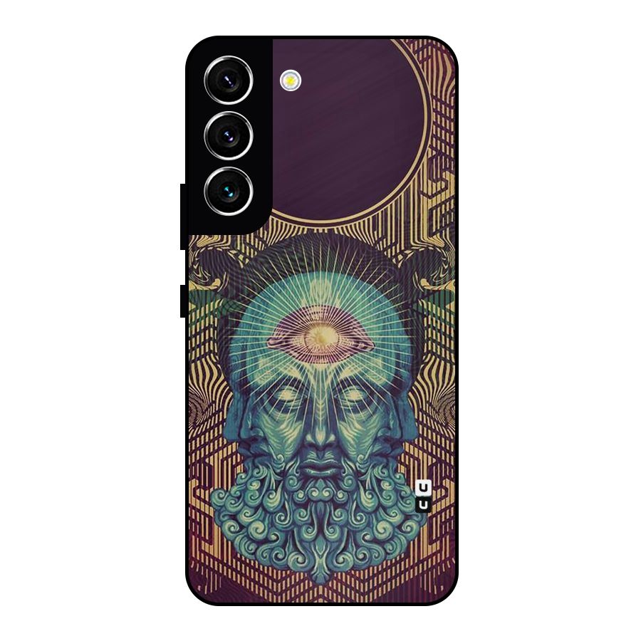 Eye Design Metal Back Case for Galaxy S22 5G