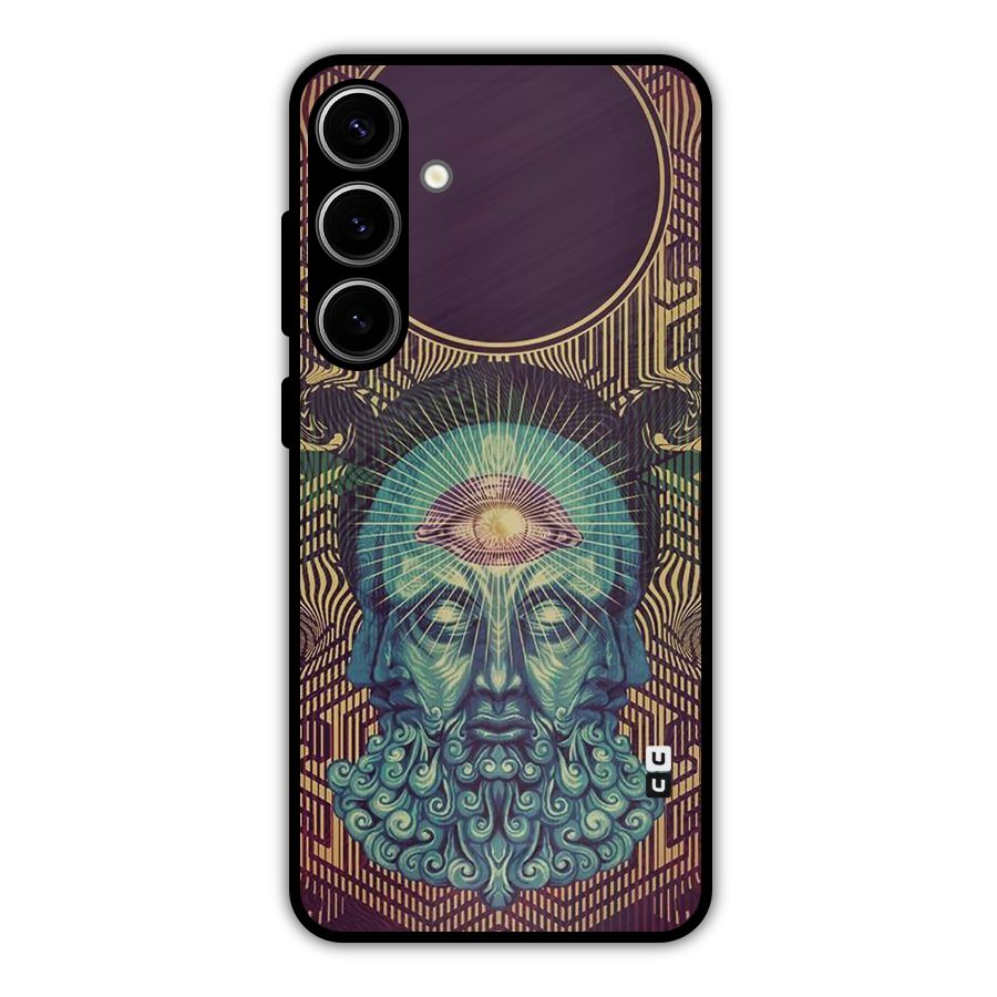 Eye Design Metal Back Case for Galaxy S24 Plus